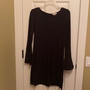Long sleeve black dress